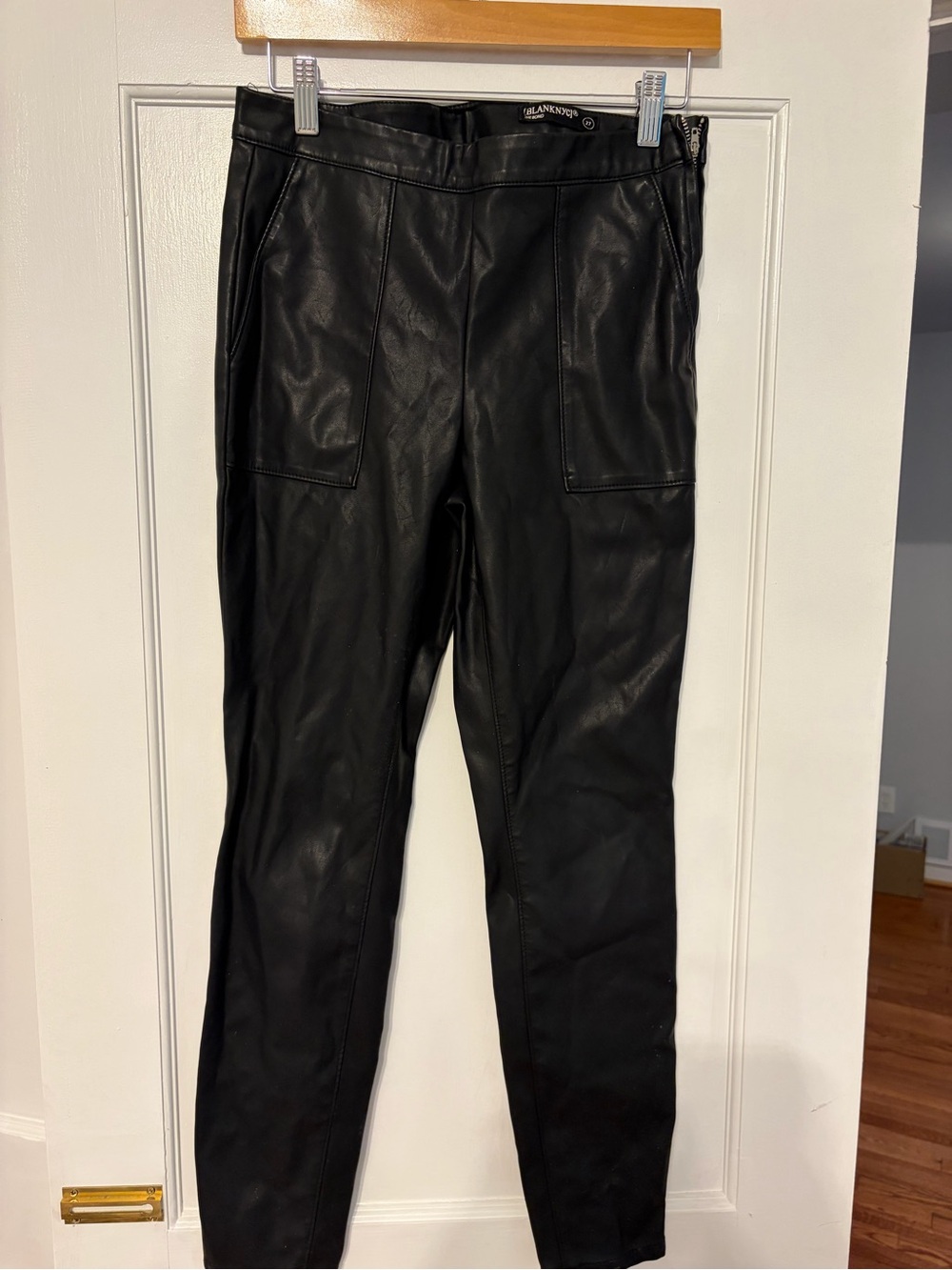 Blank NYC Black Faux Leather Women’s Pants